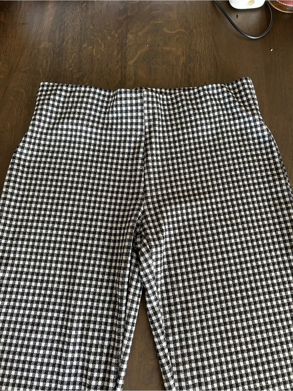 Silence + Noise urban outfitters black white jacquard print flare pull on pants - Picture 8 of 11